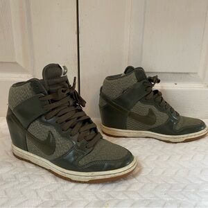 Nike Dunk Sky Hi Essential Khaki Green Sneakers 7